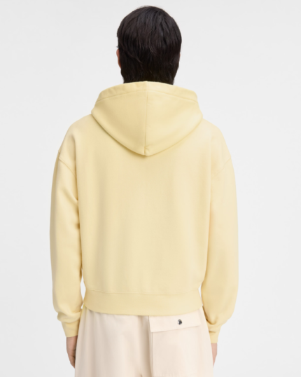 The Gros Grain Light Yellow zipped hoodie