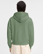 The Gros Grain Light Green zipped hoodie