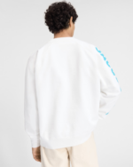 The Typo sweatshirt Logo sleeve sweatshirt White