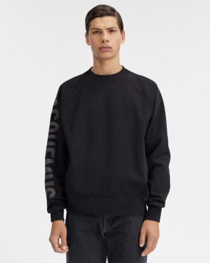 The Typo sweatshirt Logo sleeve Black