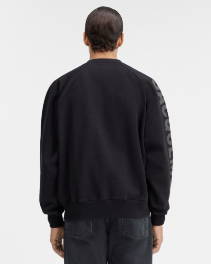 The Typo sweatshirt Logo sleeve Black