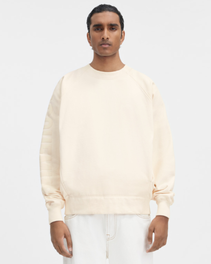 The Typo sweatshirt Logo sleeve Light Beige