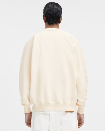 The Typo sweatshirt Logo sleeve Light Beige