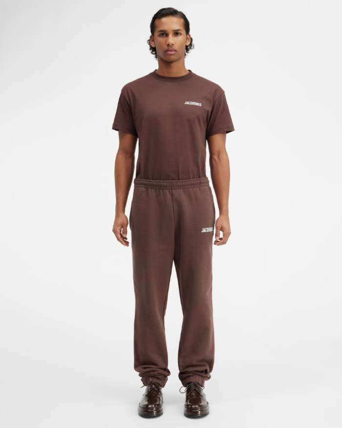 The Jacquemus track pants Logo printed Brown