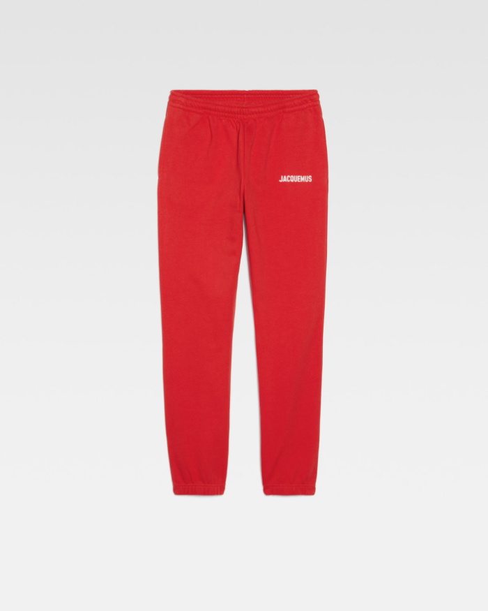 The Jacquemus track pants Logo printed Red