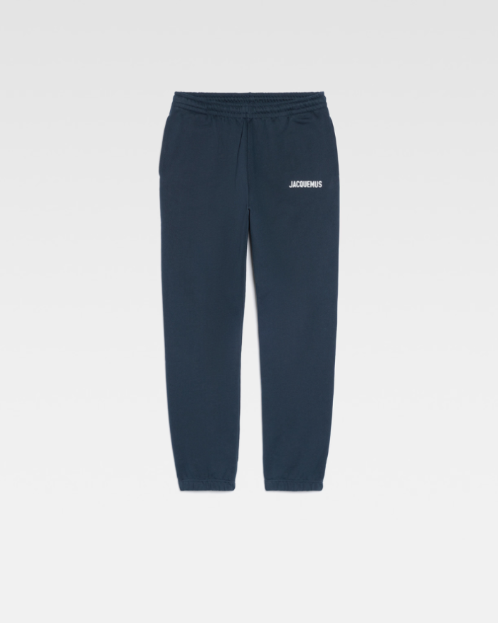 The Jacquemus track pants Logo printed Dark Navy