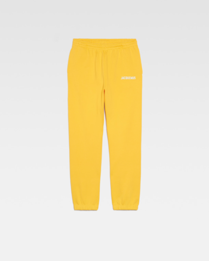 The Jacquemus track pants Logo printed Yellow