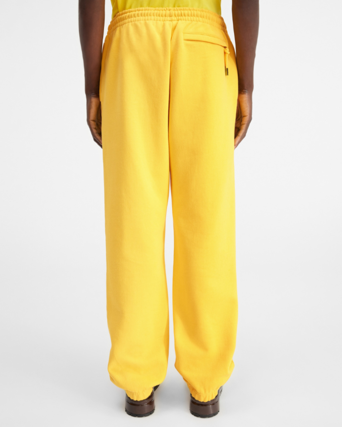 The Jacquemus track pants Logo printed Yellow