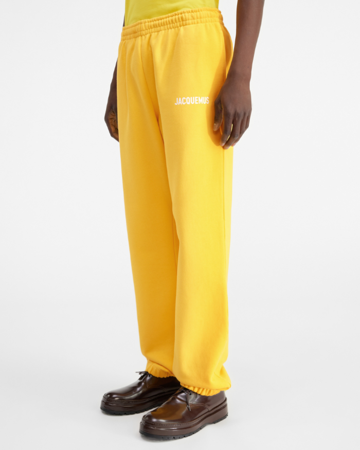 The Jacquemus track pants Logo printed Yellow