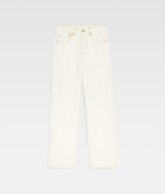 The Straight de-Nîmes denim Pants Off-white/Tabac