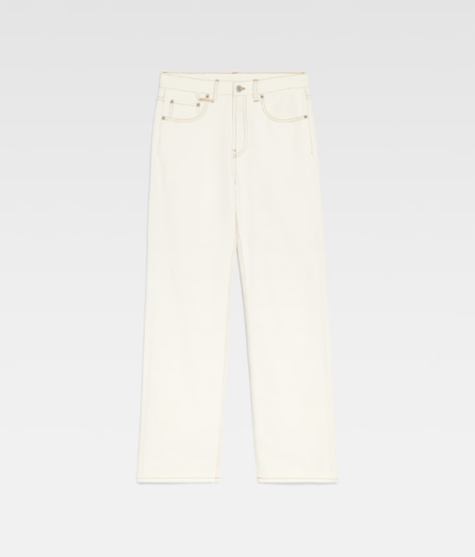 The straight de-Nîmes denim pants Off-white/Tabac