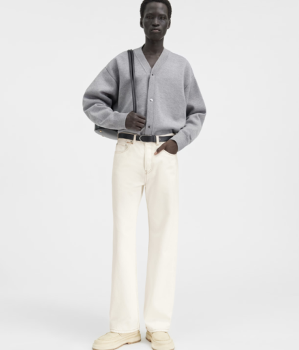 The straight de-Nîmes denim pants Off-white/Tabac