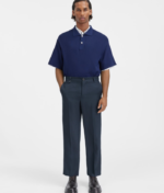 Cropped tailored pants.