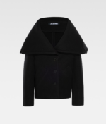 The Caruso peacoat Black