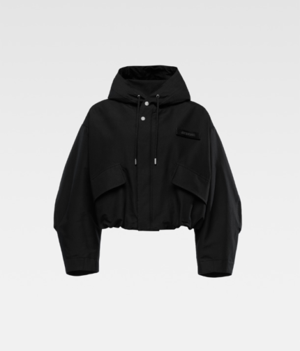 The Caraco cropped parka Black