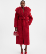 The Pilou long coat Dark Red