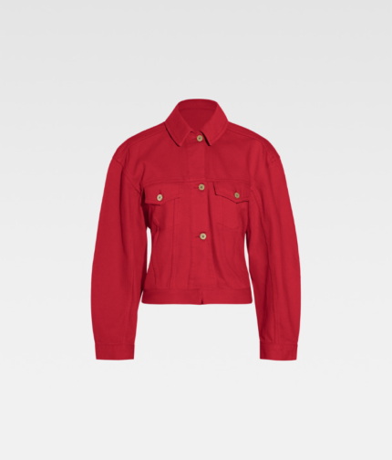 The denim de-Nîmes jacket Red